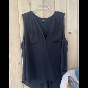 Torrid Sleeveless Black Blouse Size 3